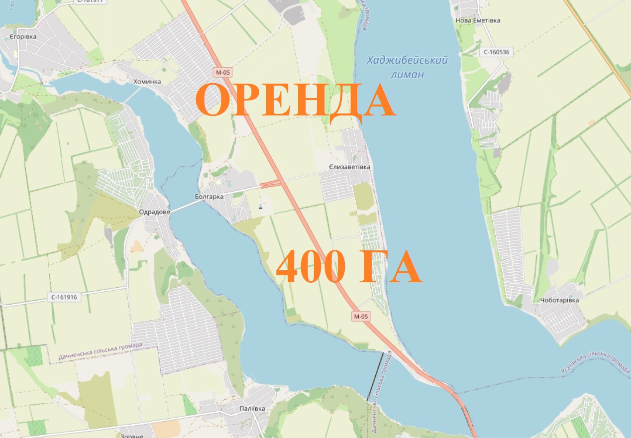 Здам в оренду 400 га с/г земель